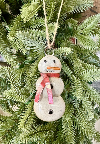 SNOWMAN ORNAMENT *NEW* AVAIL JULY 2025